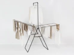 Brabantia HangOn Droogrek Inklapbaar - 25 Meter - Met Stang - Matt Black -Schoonmaakmiddelen 1200x893 2