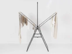 Brabantia HangOn Droogrek Inklapbaar - 25 Meter - Met Stang - Matt Black -Schoonmaakmiddelen 1200x896 3