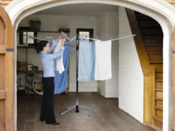 Brabantia Lift-O-Matic Droogmolen Met Grondanker En Beschermhoes - 60 M - Metallic Grey -Schoonmaakmiddelen 1200x898 12