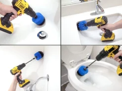 Merkloos 3 Delige Borstelset Voor Boormachine, Opzetstuk Voor Boormachine, Reinigingsborstels, Boorborstels -Schoonmaakmiddelen 1200x900 90