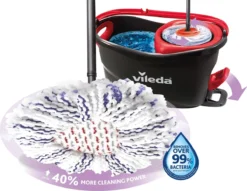 Vileda TURBO 3in1 Mop Met Zwenkkop + Pedaalemmer -Schoonmaakmiddelen 1200x927