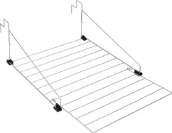 Metaltex Den Haag Droogrek - 9m Drooglengte - Ophangbaar - Zilvergrijs -Schoonmaakmiddelen 1200x935 4