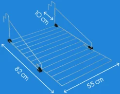 Metaltex Den Haag Droogrek - 9m Drooglengte - Ophangbaar - Zilvergrijs -Schoonmaakmiddelen 1200x938 5