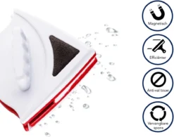 Merkloos Magnetische Raamwisser - Ruitenreiniger - Inclusief 24 Sponsjes + 4 Wissers + 4 Buttons -Schoonmaakmiddelen 1200x947 6