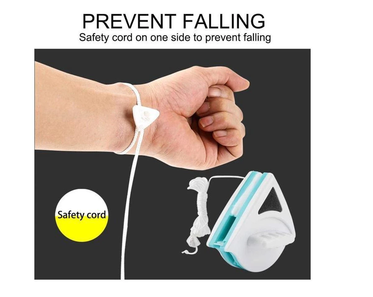 Merkloos Magnetische Raamwisser - Ruitenreiniger - Dubbel Glas - Rood - 5-24 Mm Glas 3 Merkloos Magnetische Raamwisser - Ruitenreiniger - Dubbel Glas - Rood - 5-24 Mm Glas - Afbeelding 3