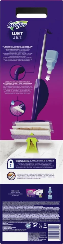 Swiffer WetJet Startset - Alles In één Dweilsysteem -Schoonmaakmiddelen 313x1200