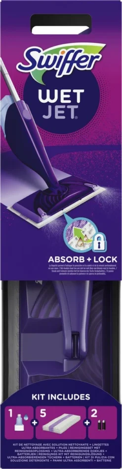Swiffer WetJet Startset - Alles In één Dweilsysteem -Schoonmaakmiddelen 314x1200