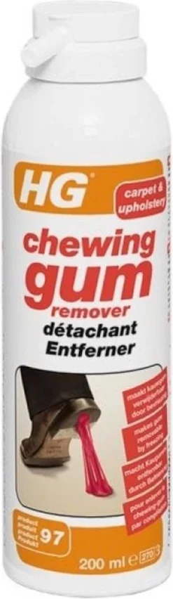 HG Chewing Gum Remover (HG Product 97) - 200ml - Bevriest Kauwgom -Schoonmaakmiddelen 348x1200
