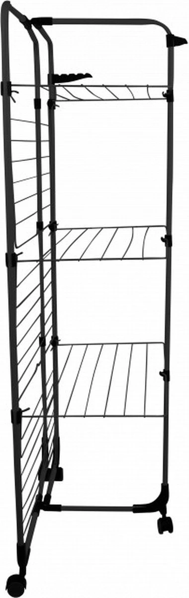 Niceey Droogtoren - 30m Drooglengte - Op Wieltjes - Wasrek - Droogrek Inklapbaar - Voor Alle Soorten Ruimtes - Verstelbaar - Zwart 2 Niceey Droogtoren - 30m Drooglengte - Op Wieltjes - Wasrek - Droogrek Inklapbaar - Voor Alle Soorten Ruimtes - Verstelbaar - Zwart - Afbeelding 2