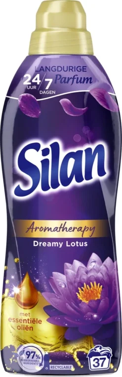 Silan Aroma Therapy Dreamy Lotus Wasverzachter - 6 X 37 Wasbeurten - Voordeelverpakking -Schoonmaakmiddelen 390x1200