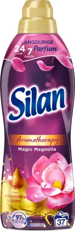 Silan Aroma Therapy Magic Magnolia Wasverzachter - 6 X 37 Wasbeurten - Voordeelverpakking -Schoonmaakmiddelen 391x1200 2