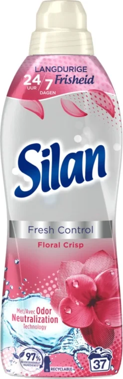 Silan Floral Crisp Wasverzachter - 6 X 37 Wasbeurten - Voordeelverpakking -Schoonmaakmiddelen 392x1200 6
