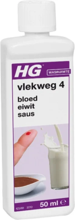 HG Vlekweg 4 - 50ml - Voor Onder Andere Saus En Kruiden -Schoonmaakmiddelen 412x1200