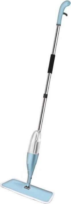 2Clean Vloermop Met Spray - Microvezel Doek - Blauw/Wit 23 2Clean Vloermop Met Spray - Microvezel Doek - Blauw/Wit -Schoonmaakmiddelen 420x1200