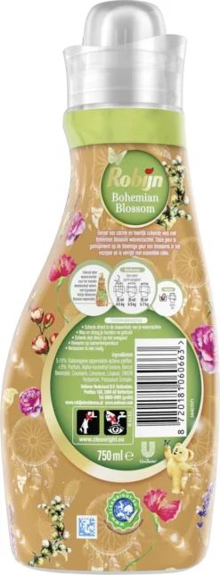 Robijn Collections Bohemian Blossom Wasverzachter - 8 X 30 Wasbeurten - Voordeelverpakking -Schoonmaakmiddelen 460x1200 1