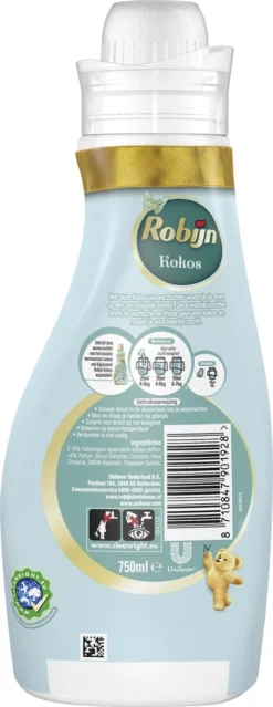 Robijn Collections Kokos Wasverzachter - 8 X 30 Wasbeurten - Voordeelverpakking -Schoonmaakmiddelen 464x1200 14