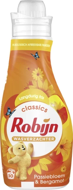 Robijn Classics Passiebloem & Bergamot Wasverzachter - 4 X 30 Wasbeurten - Voordeelverpakking -Schoonmaakmiddelen 464x1200 16