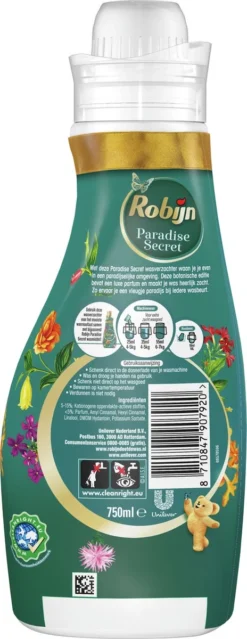 Robijn Collections Paradise Secret Wasverzachter - 8 X 30 Wasbeurten - Voordeelverpakking -Schoonmaakmiddelen 464x1200 4
