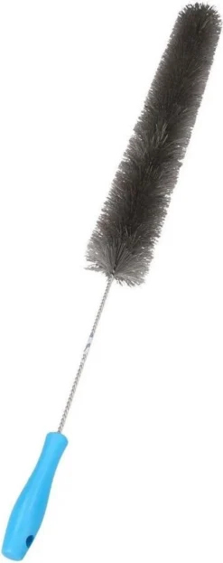 Merkloos Radiatorborstel / Stofborstel Met Steel En Pluim 90 Cm - Schoonmaakborstel Verwarming