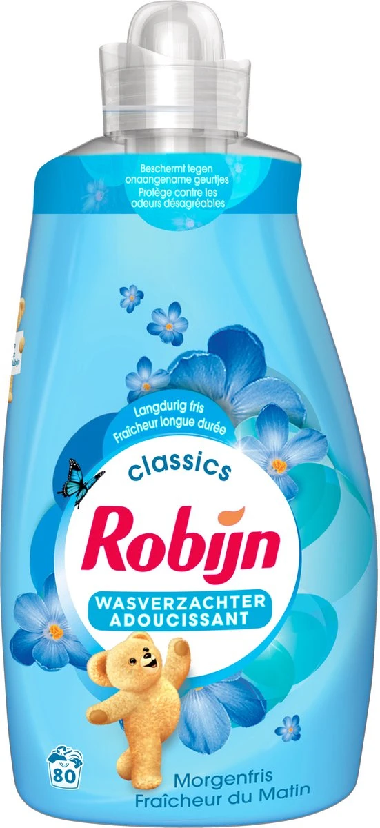 Robijn Wasverzachter - Morgenfris - Voordeelverpakking 4 X 80 Wasbeurten 1 Robijn Wasverzachter - Morgenfris - Voordeelverpakking 4 X 80 Wasbeurten