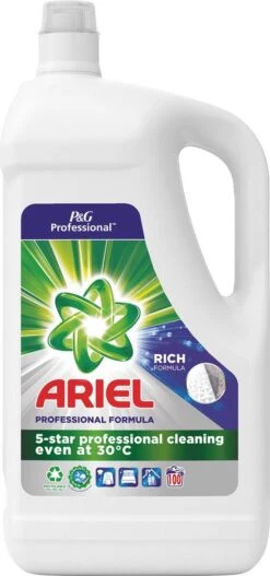 Ariel - Proffesional - Vloeibaar Wasmiddel - Regular - 100 Wasbeurten - 5L - 7 Ariel - Proffesional - Vloeibaar Wasmiddel - Regular - 100 Wasbeurten - 5L - -Schoonmaakmiddelen 562x1200