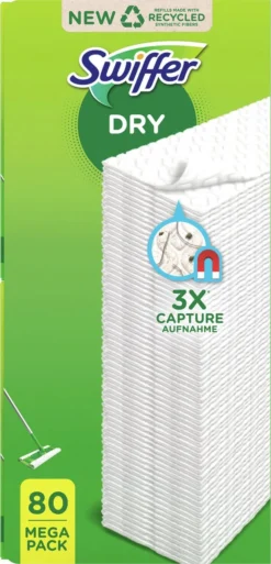 Swiffer Vloerreiniger Droge Doekjes - 80 Vloerwissers -Schoonmaakmiddelen 578x1200 1