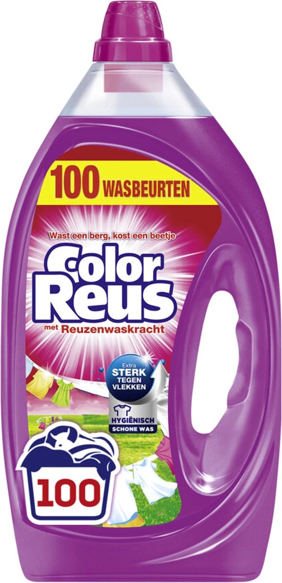 2x Witte Reus Vloeibaar Wasmiddel Color Reus 5 Liter 6 2x Witte Reus Vloeibaar Wasmiddel Color Reus 5 Liter - Afbeelding 6