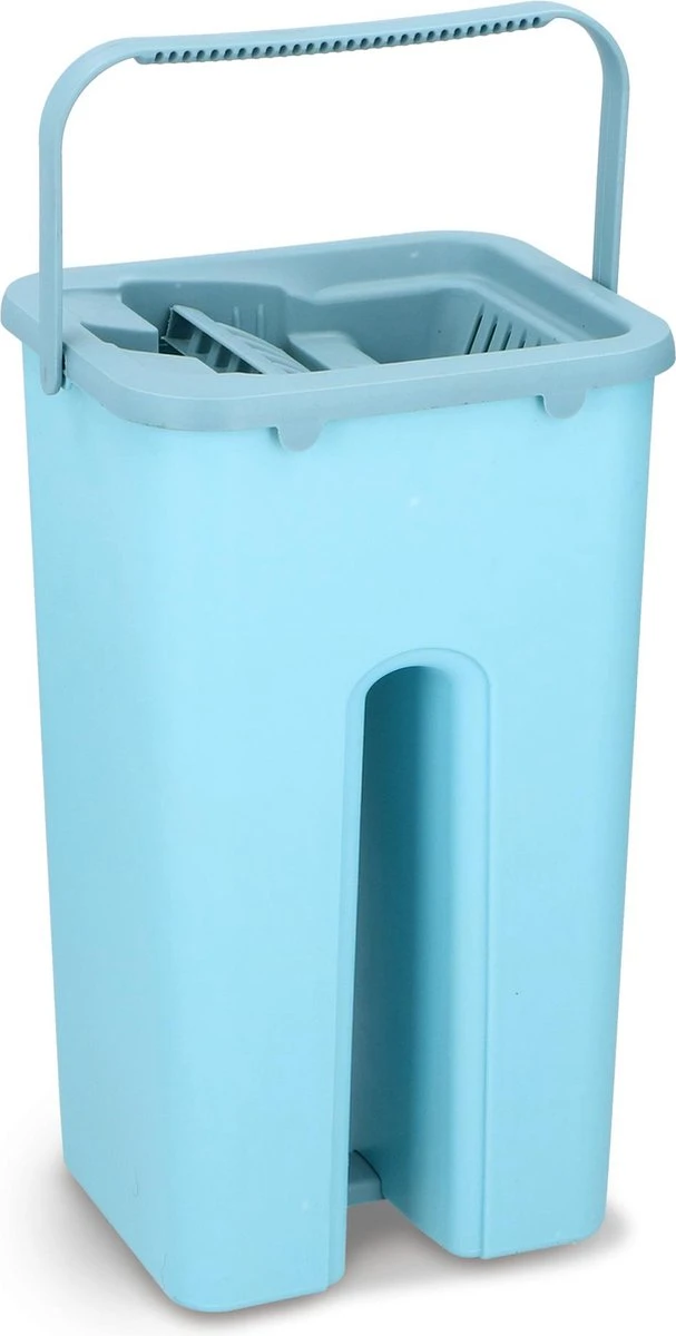 Alpina Platte Mop Met Emmer - Incl. 2 Microvezeldoeken - Voor Harde Vloeren - 360° Draaibaar 5 Alpina Platte Mop Met Emmer - Incl. 2 Microvezeldoeken - Voor Harde Vloeren - 360° Draaibaar - Afbeelding 5