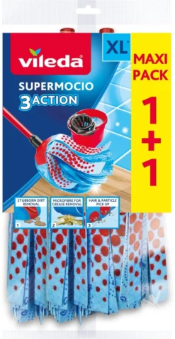 Vileda Vervanging SuperMocio 3 Action - Navulling Voor De Vileda SuperMocio - 2 Stuks 16 Vileda Vervanging SuperMocio 3 Action - Navulling Voor De Vileda SuperMocio - 2 Stuks -Schoonmaakmiddelen 621x1200