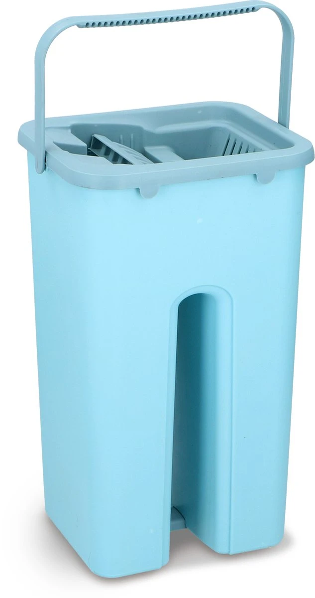 Alpina Platte Mop Met Emmer - Incl. 2 Microvezeldoeken - Voor Harde Vloeren - 360° Draaibaar 16 Alpina Platte Mop Met Emmer - Incl. 2 Microvezeldoeken - Voor Harde Vloeren - 360° Draaibaar - Afbeelding 16