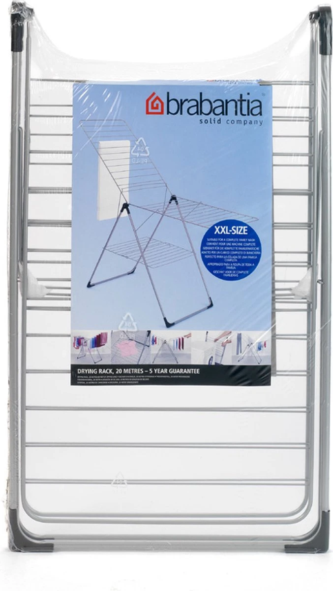 Brabantia Droogrek Inklapbaar T Model - 20 M - Metallic Grey 13 Brabantia Droogrek Inklapbaar T Model - 20 M - Metallic Grey - Afbeelding 13