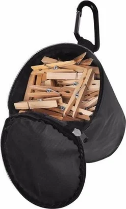 PROPLUS Wasknijperzak Met Karabijn - Voor 100 Knijpers - Knijperzak