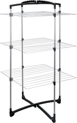 Tomado Metaltex - Fortino 3 Droogrek - 25 Meter Drooglengte - Ook Voor Kledinghangers - Half Geopend Te Gebruiken -Schoonmaakmiddelen 751x1200