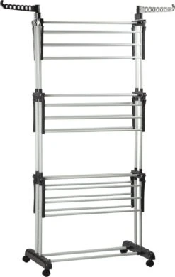 Alora Droogtoren - Kleding Droogrek - Inklapbaar - Inclusief Wielen - Droogtoren Met Wieltjes - 20m Drooglengte -Schoonmaakmiddelen 760x1200 2