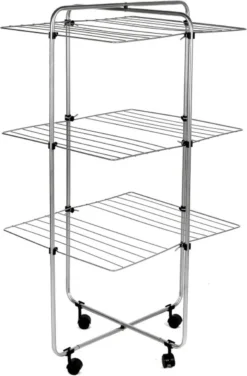 Urban Living Staand Droogrek Met Wieltjes - Droogtoren 3 Verdiepingen - 30 M