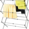 Stevig Telescopisch Droogrek - Staand Kleding Wasdroogrek - Wasrek Droogtoren - Voor 1 Volle Wastrommel - Opklapbaar