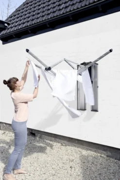 Brabantia WallFix Wanddroger - Met Opberg-/Beschermbox - 24 M - Metallic Grey -Schoonmaakmiddelen 799x1200 21