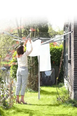 Brabantia Topspinner Droogmolen Met Bodemhuls - 40 M - Metallic Grey -Schoonmaakmiddelen 799x1200 33