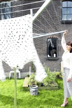 Brabantia Topspinner Droogmolen Met Bodemhuls - 40 M - Metallic Grey -Schoonmaakmiddelen 799x1200 35