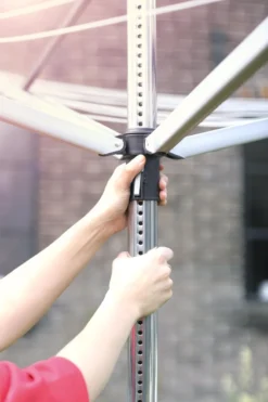 Brabantia Lift-O-Matic Droogmolen Met Grondanker - 40 M - Zilvergrijs -Schoonmaakmiddelen 799x1200 38