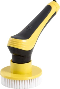 Trendosa Elektrische Schoonmaakborstel - Elektrische Schrobborstel - Poetsmachine - Handborstel - Scrubber- De Badkamer/Keuken/Auto- 10 Opzetstukken Geel -Schoonmaakmiddelen 813x1200 1