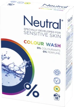 Neutral 0% Kleur Parfumvrij Waspoeder - 18 Wasbeurten - 1,188 Kg - Wasmiddel -Schoonmaakmiddelen 830x1200 2