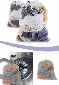 Wasnet Waszak - Groot - XL - 60 X 80 CM - Wit - Treksysteem - Trekbandsluiting - Polyester - Laundry Bag 6 Wasnet Waszak - Groot - XL - 60 X 80 CM - Wit - Treksysteem - Trekbandsluiting - Polyester - Laundry Bag -Schoonmaakmiddelen 832x1200 2