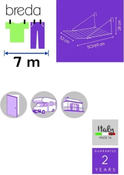 Metaltex Breda Hangdroogrek - 7m Drooglengte - Ophangbaar - Wit -Schoonmaakmiddelen 850x1200 1