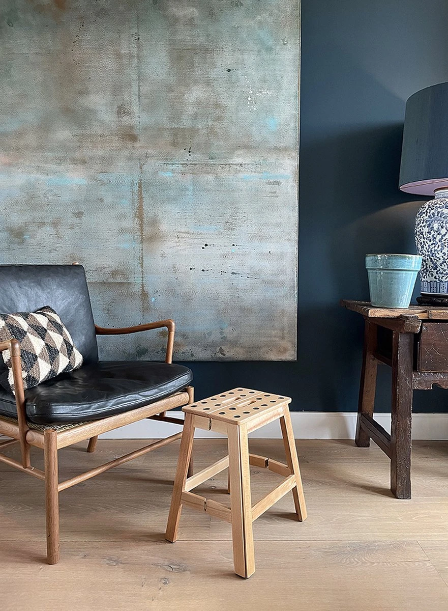 PUHLMANN - Inklapbare Kruk, JAMES, Hout, 41 Cm Hoog, Max 150 Kilo 2 PUHLMANN - Inklapbare Kruk, JAMES, Hout, 41 Cm Hoog, Max 150 Kilo - Afbeelding 2