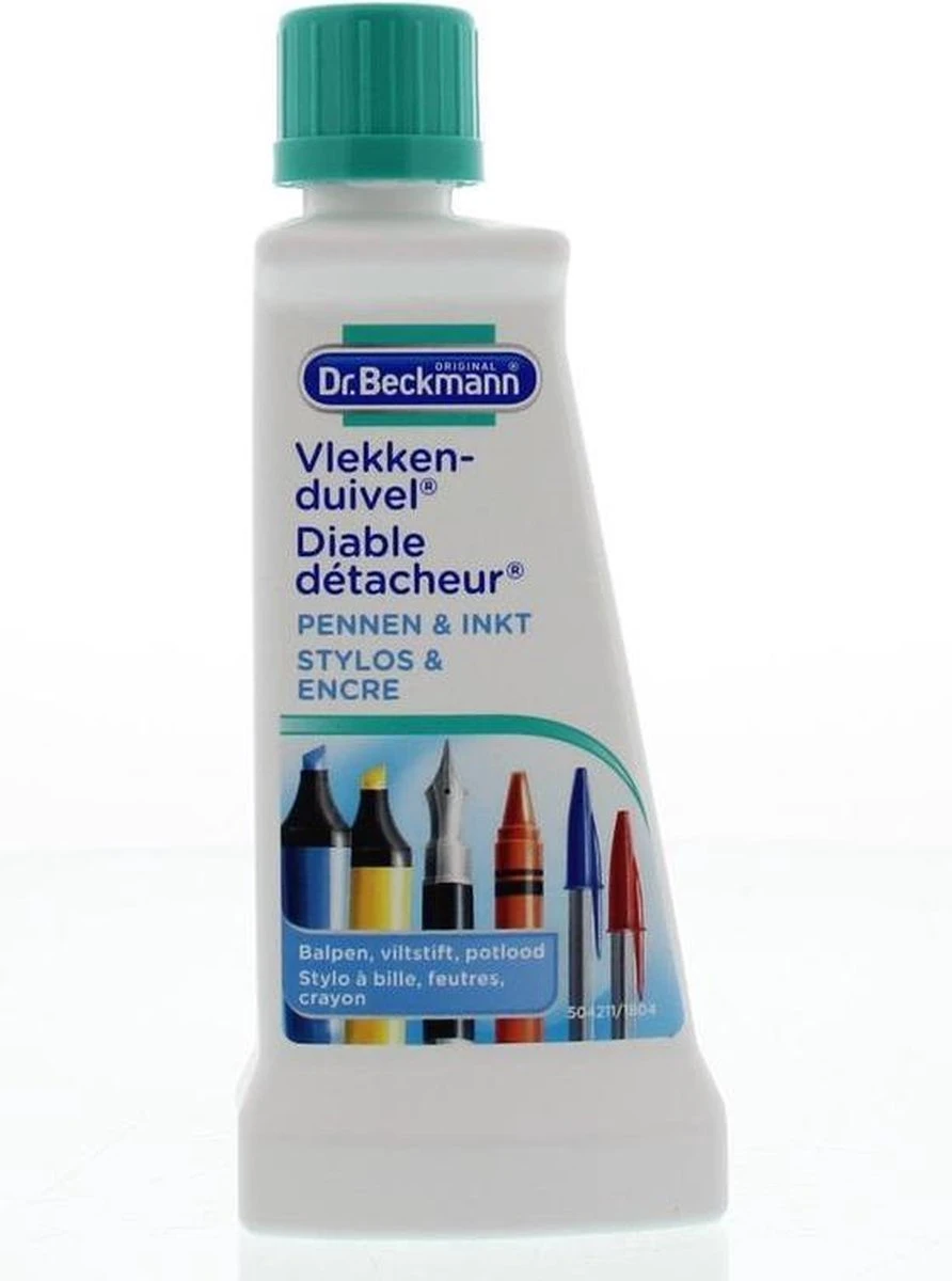 Dr. Beckmann Vlekkenduivel Pennen En Inkt 50 Ml 3 Dr. Beckmann Vlekkenduivel Pennen En Inkt 50 Ml - Afbeelding 3