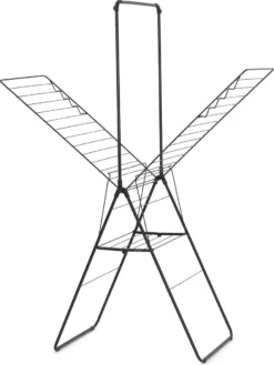 Brabantia HangOn Droogrek Inklapbaar - 25 Meter - Met Stang - Matt Black -Schoonmaakmiddelen 901x1200 4