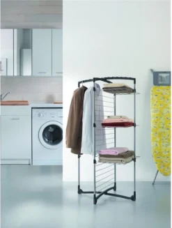 Tomado Metaltex - Fortino 3 Droogrek - 25 Meter Drooglengte - Ook Voor Kledinghangers - Half Geopend Te Gebruiken -Schoonmaakmiddelen 907x1200 3