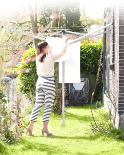 Brabantia Lift-O-Matic Droogmolen Met Grondanker - 40 M - Zilvergrijs -Schoonmaakmiddelen 960x1200 7