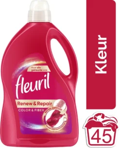 Fleuril Color & Fiber - Vloeibaar Wasmiddel - Gekleurde Was - 45 Wasbeurten -Schoonmaakmiddelen 968x1200